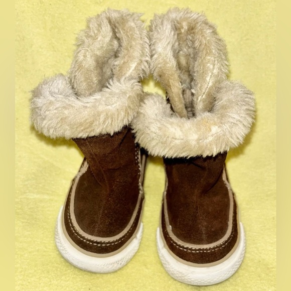 Converse Chuck Taylor All Star Beverly Boots Earth/Tan Infant Size 5 SUPER CUTE - Picture 4 of 9